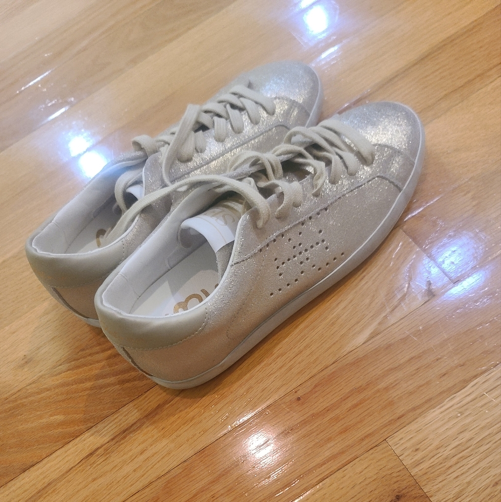 Sam Edelman Gold Aubrie Sneakers